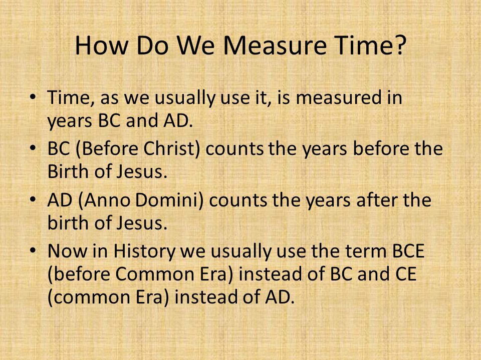 Why Do We Measure Time in Years?