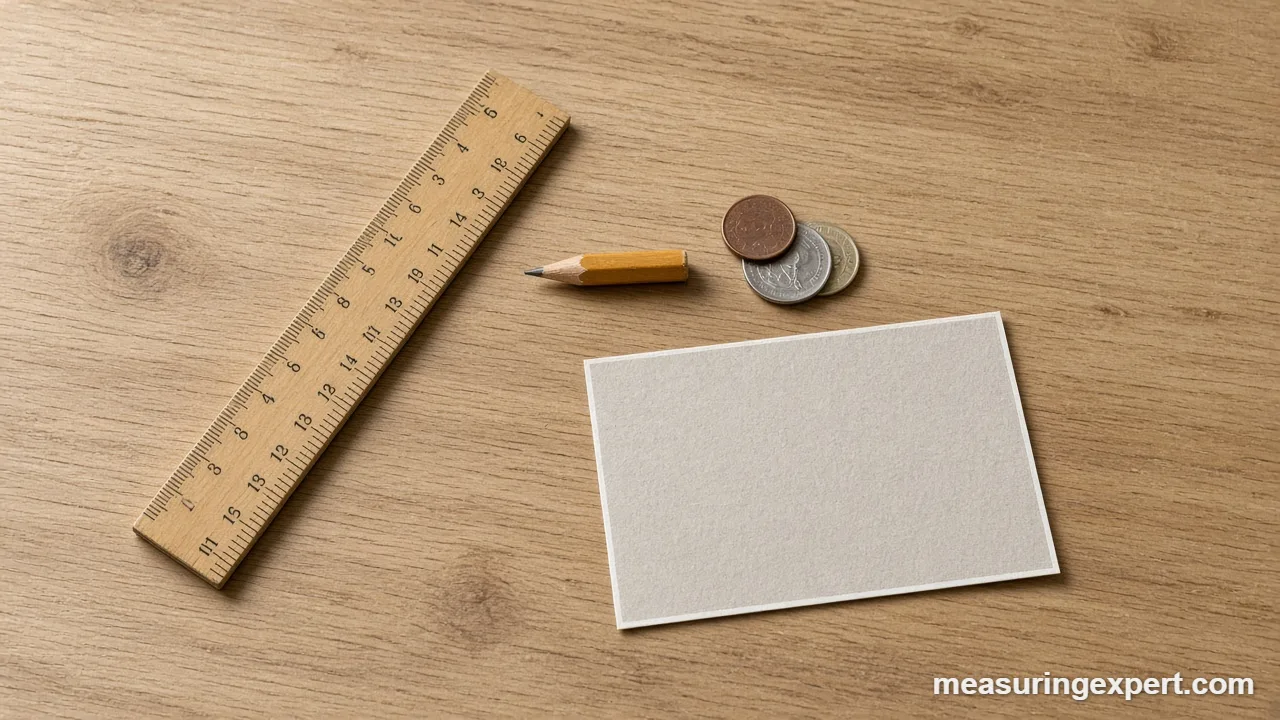 Dual-scale ruler showing 10 cm next to the 3 15/16 inch mark