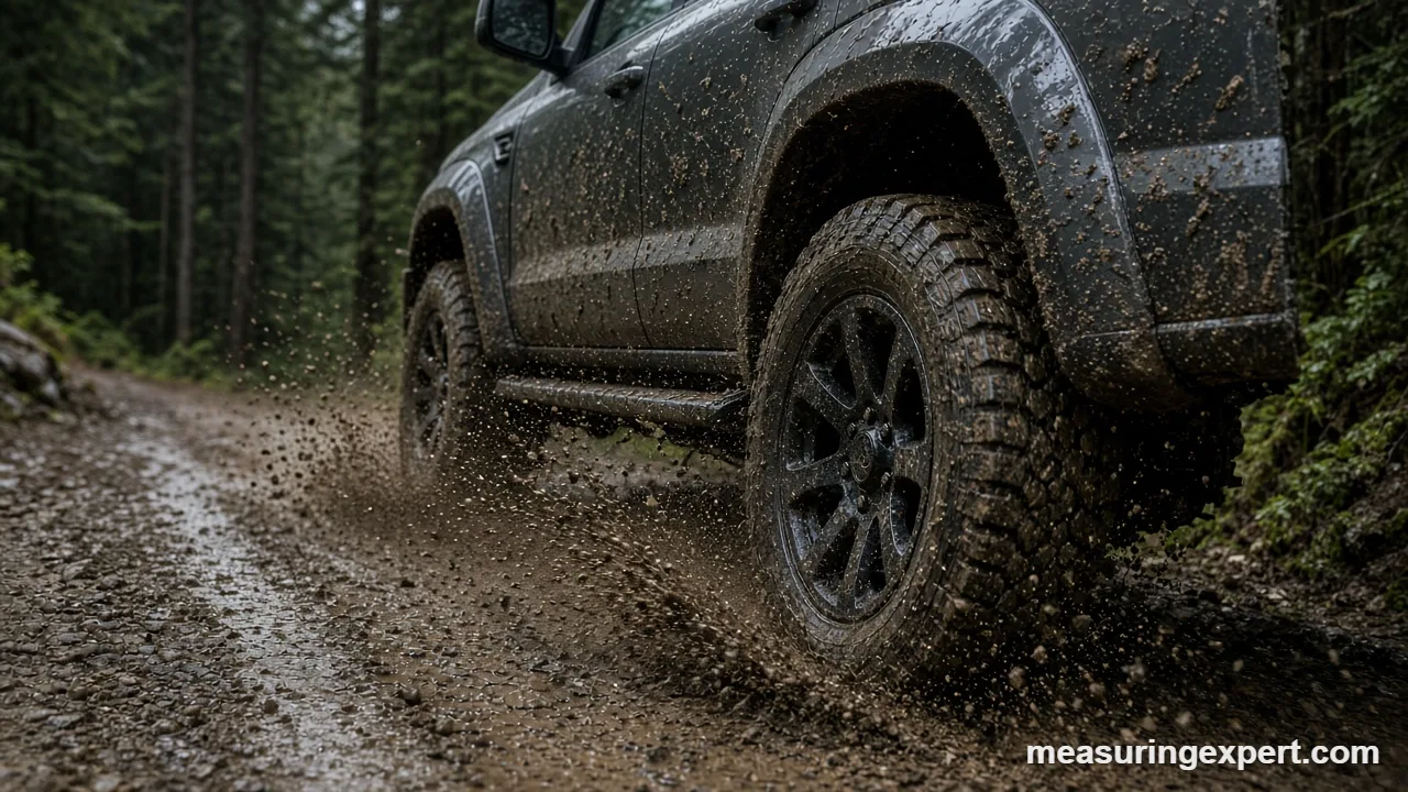 4 high speed driving on a gravel trail