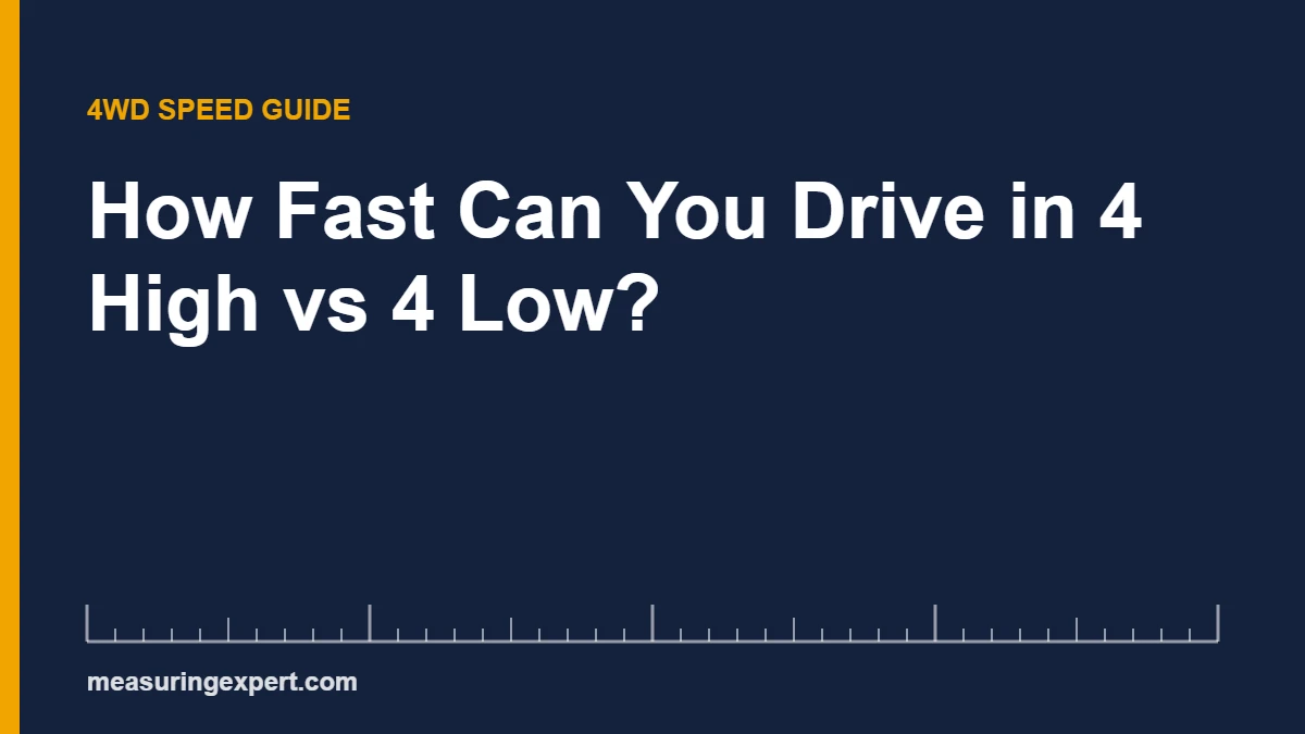 4 High speed guide: 4H up to about 50 mph, 4 Low about 25 mph