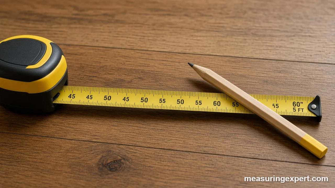 60 inches on a tape measure equals 5 feet