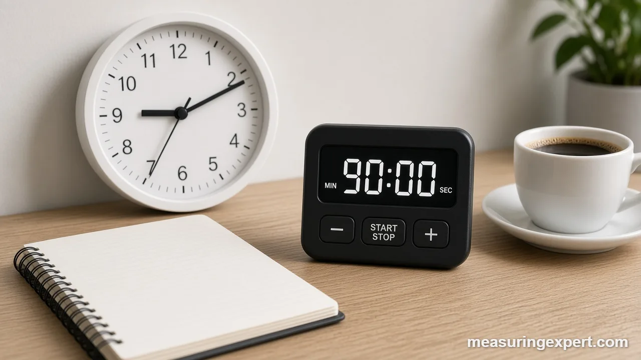 Converting 90 minutes to 1.5 hours