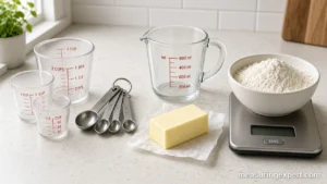 Convert American recipes to metric with cups and a scale