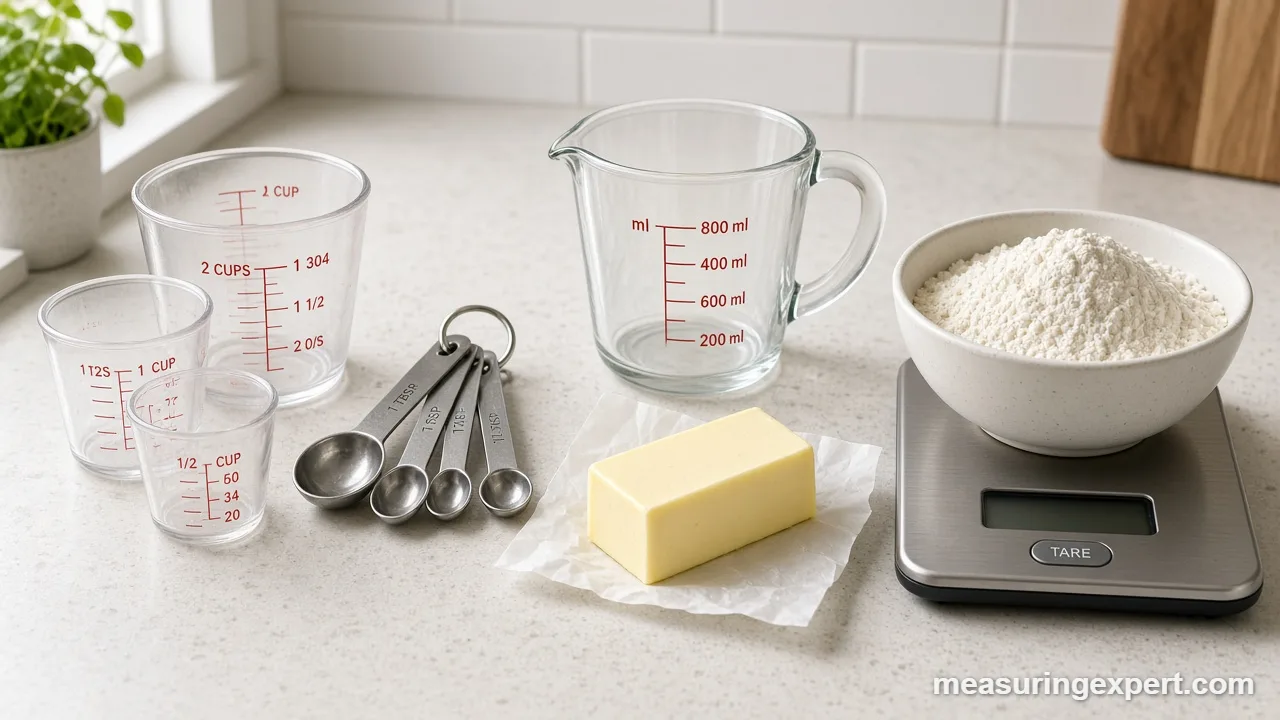 Convert American recipes to metric with cups and a scale