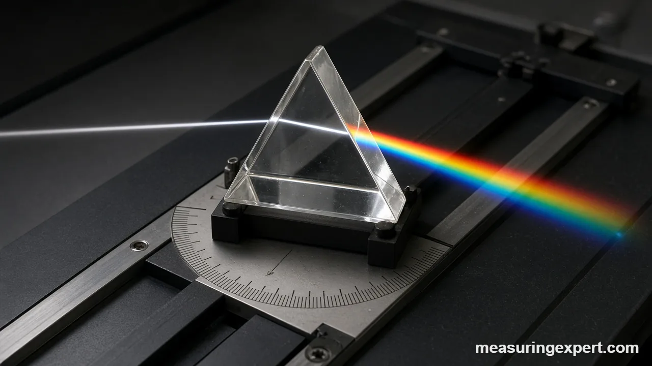 Angle of deviation of light through a prism