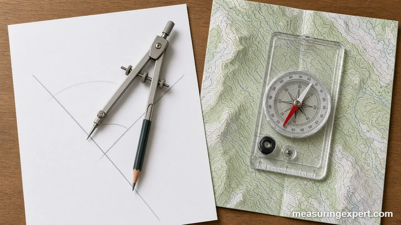 Bisecting angles with a compass