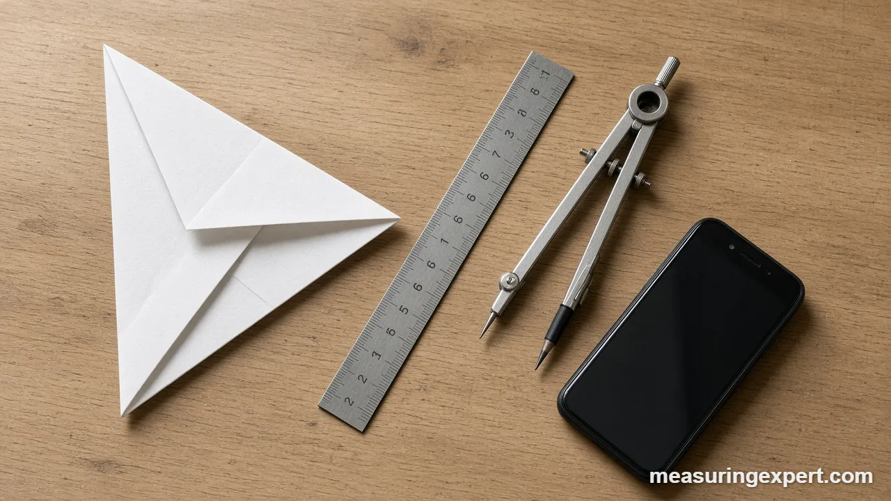 Fold paper to find angles without a protractor