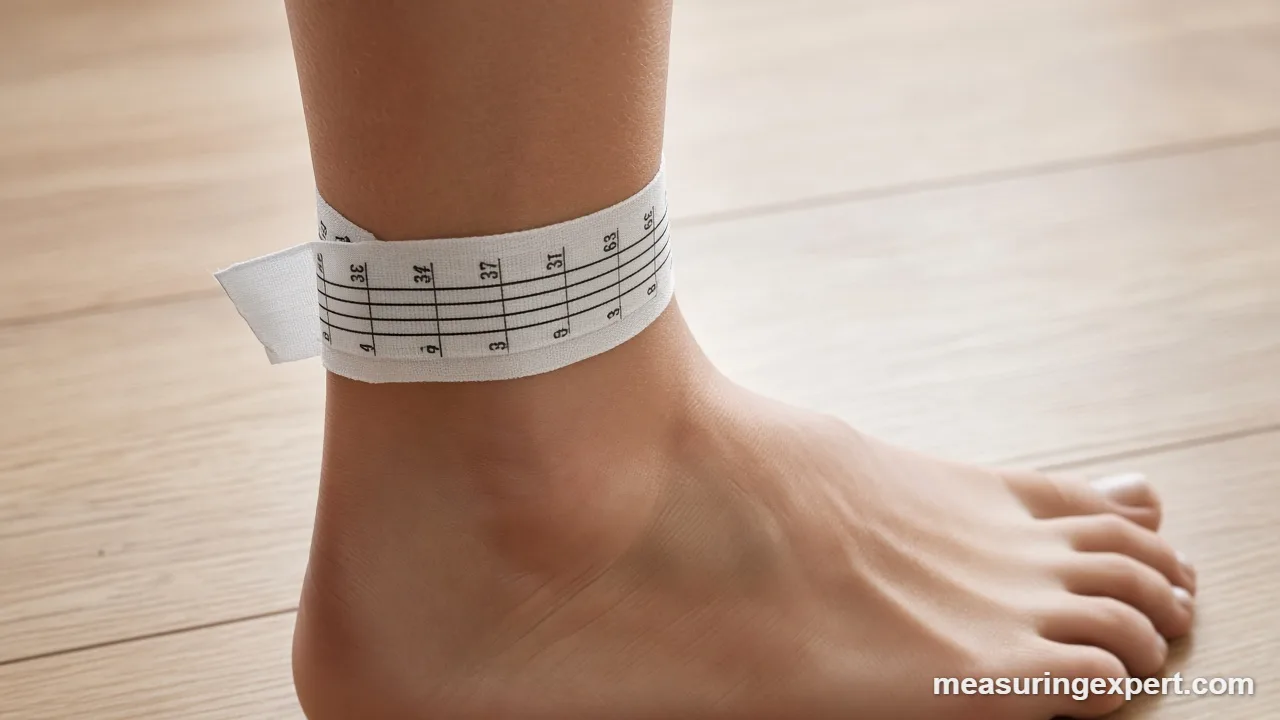 How to measure ankle girth step by step