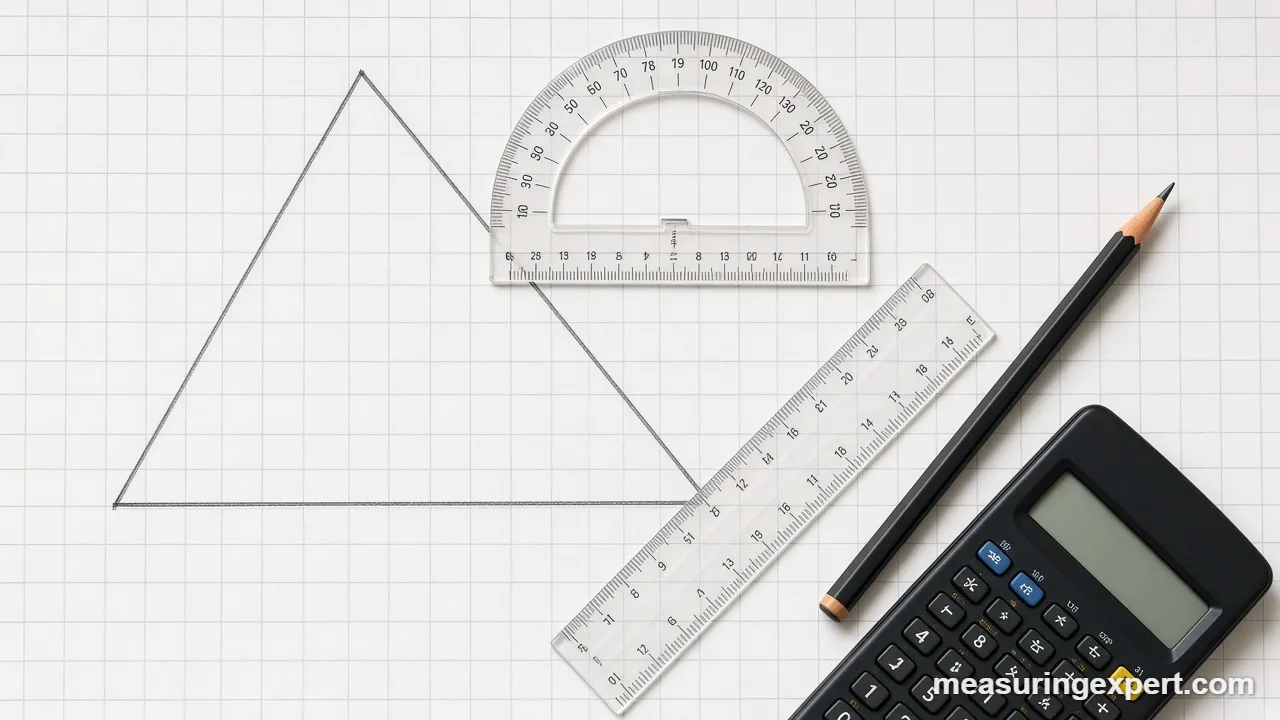 Calculating the area of a triangle using angles