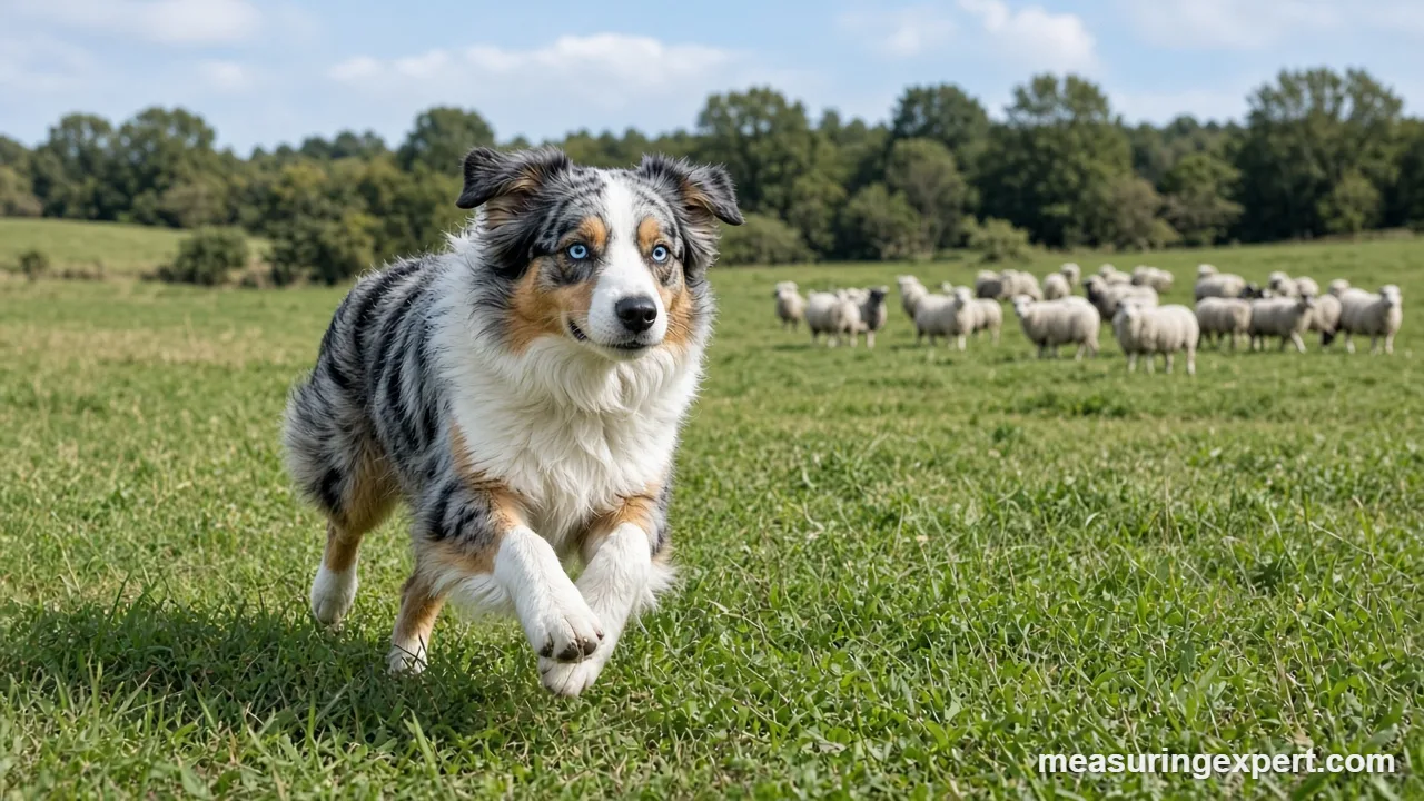 Measuring Australian shepherd speed at home