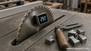 Best angle gauge tools for table saw and miter setup on a workbench