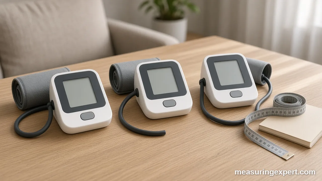 Soft tape measure for cuff sizing before choosing the best blood pressure monitor