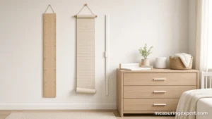 Best child growth chart options for a nursery wall, including a wooden ruler chart