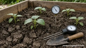 Best clay moisture meter options in a garden bed of heavy clay soil