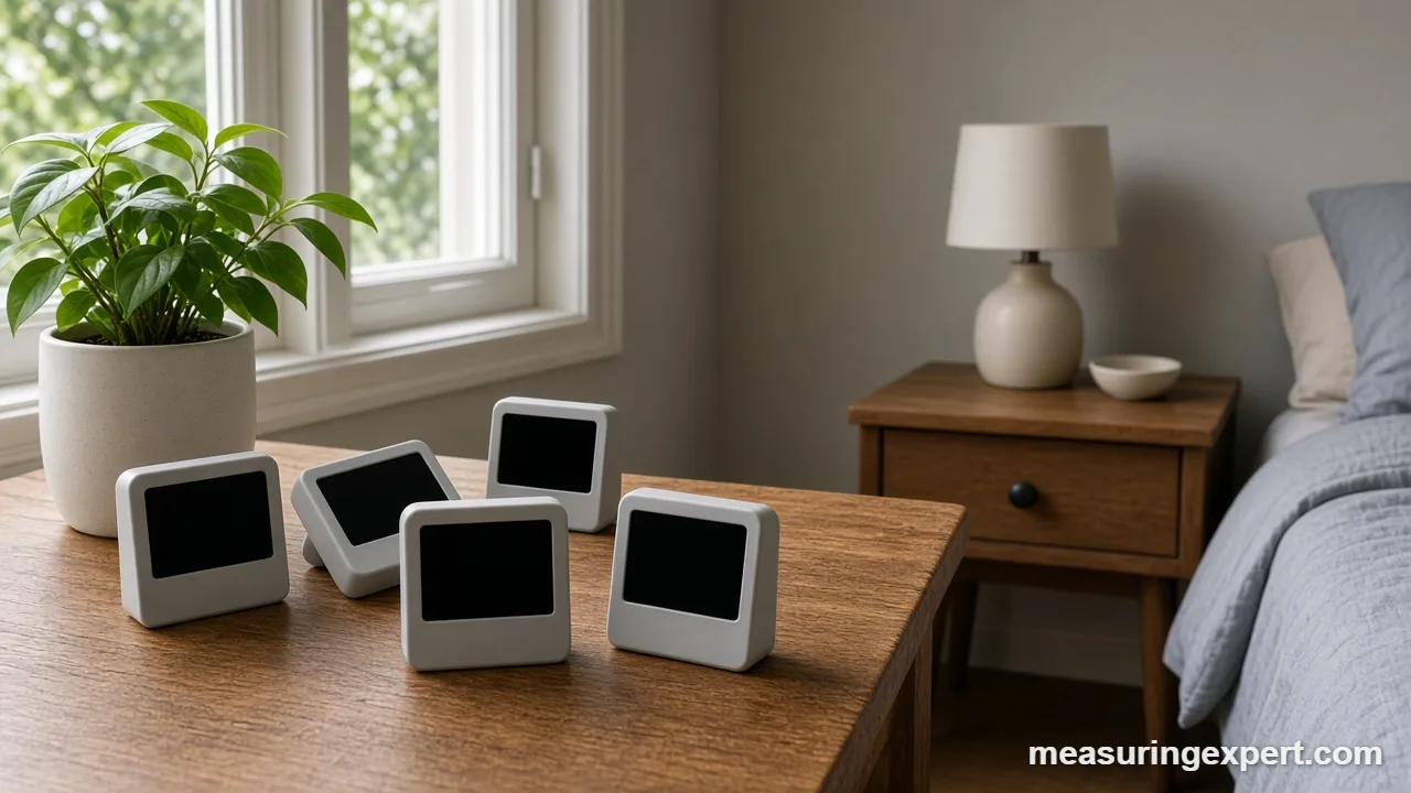 Best CO2 detector sensor style monitor on a nightstand