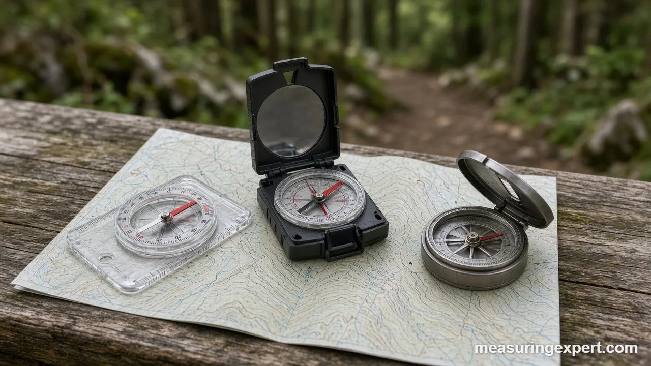 Using the best compass to take a bearing on a trail