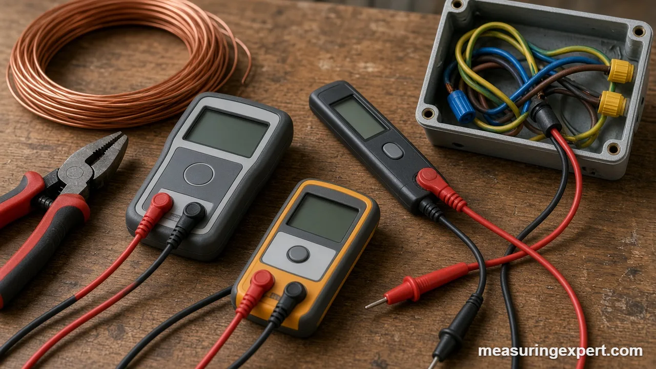 Best digital voltmeter options on an electrician workbench