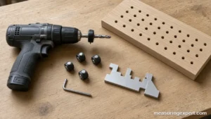 Best drill depth gauge tools on a woodworking bench