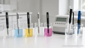 Best dual display pH meter pens and a benchtop unit on a lab counter