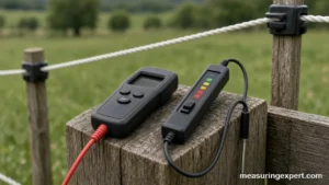 Best electric fence tester options on a pasture fence post