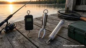 Best fish scale options on a wooden dock by a lake