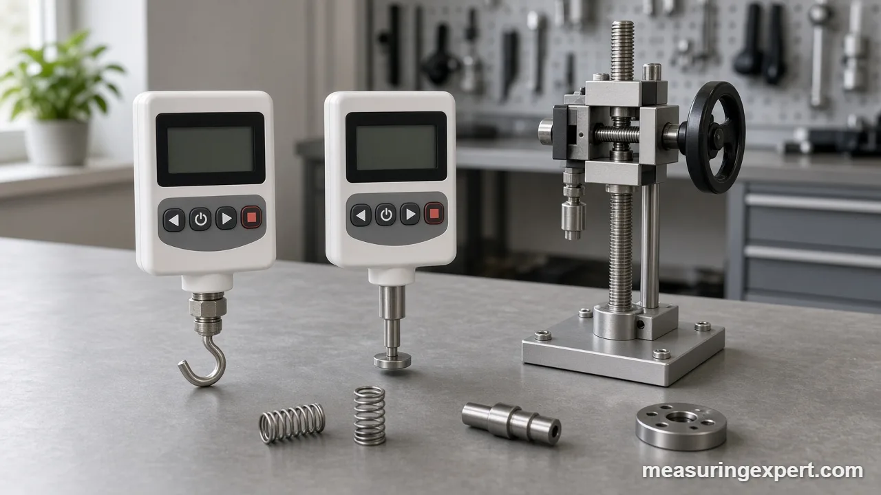 Best force gauge accessories and parts for tension and compression tests