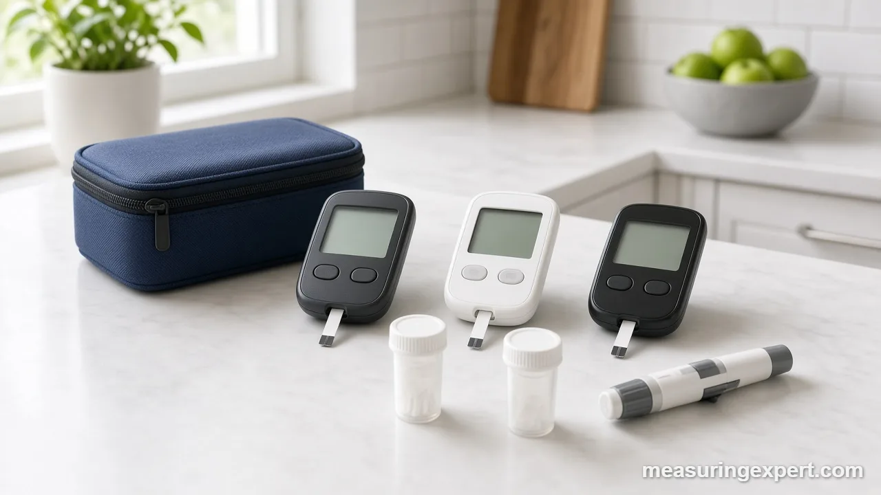 Best glucose meter care with strip vials and a carrying case