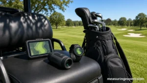 Best GPS golf rangefinder devices on a golf cart by the fairway