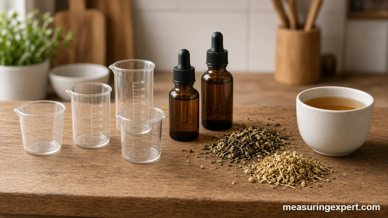 Glass and plastic tools compared for the best herbal measuring cup choice
