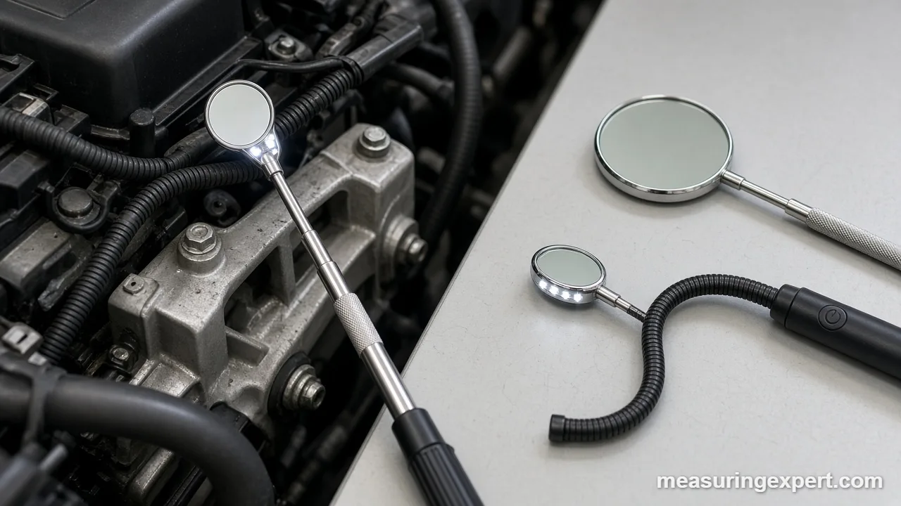 Best inspection mirror head sizes and telescoping reach compared