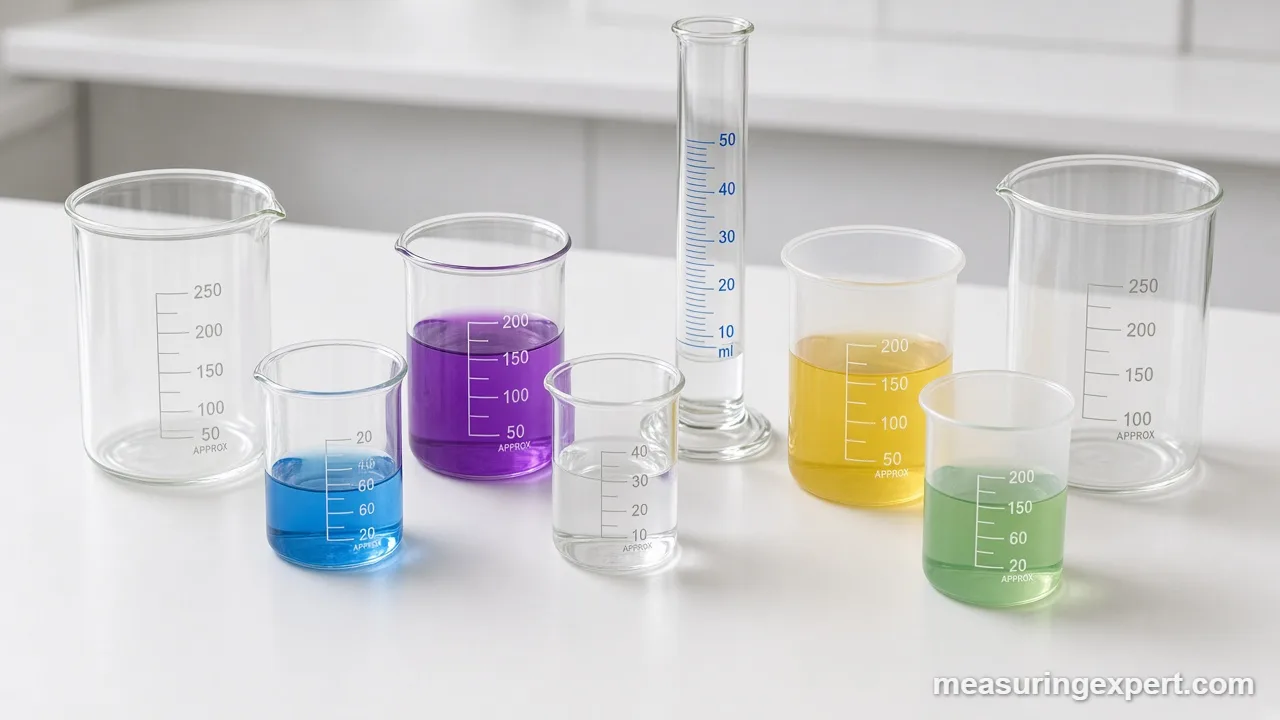 Comparing the best laboratory beakers in different sizes