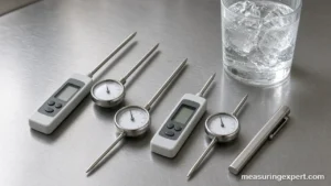 Best pocket thermometer options with digital and dial probes on a counter