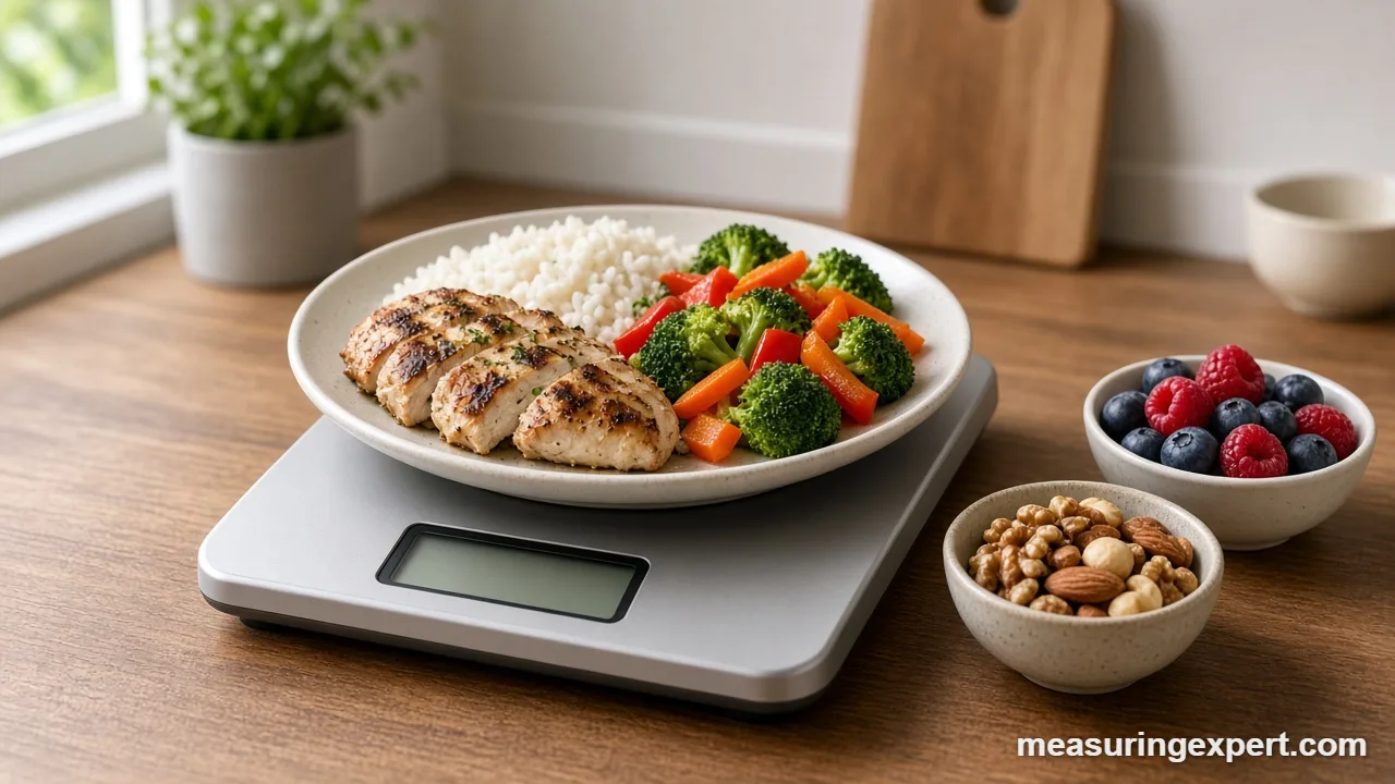 Digital food scale used as the best portion control scale for small servings