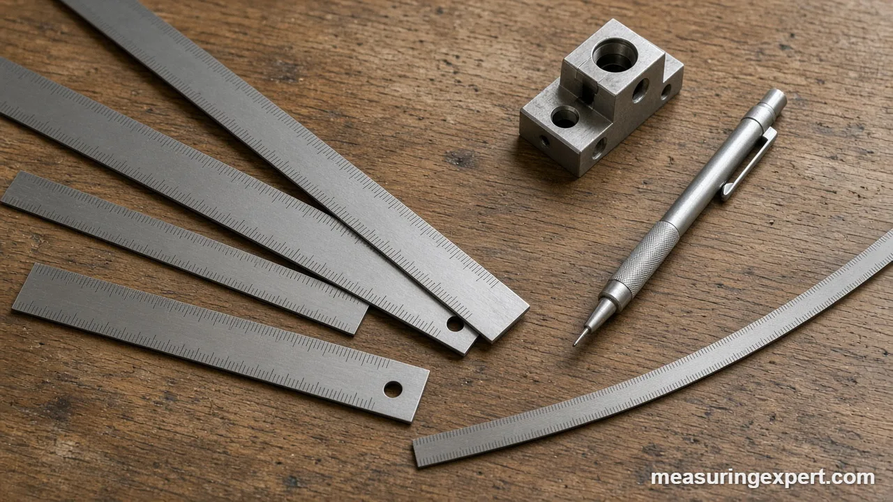 Flexible and rigid steel rules compared for the best precision ruler