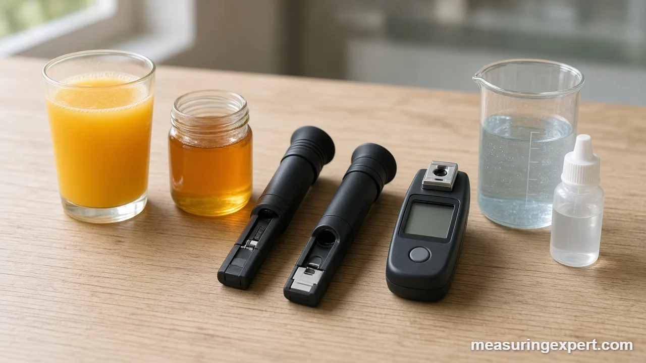 Best refractometer options for Brix, honey and salinity testing on a workbench