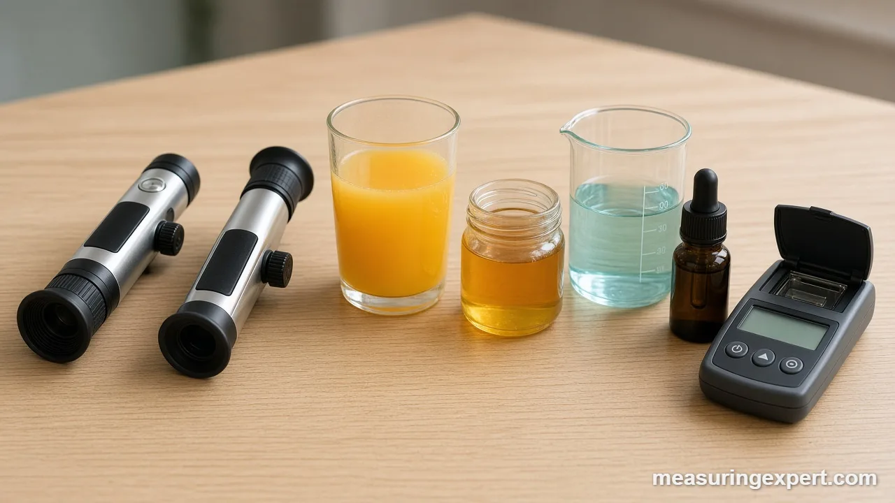 Using the best refractometer scale for each sample type, from wort to seawater