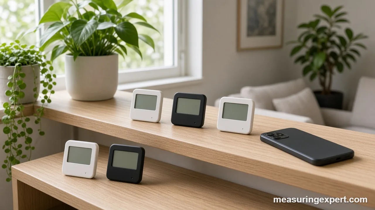 How we chose the best smart thermometer: room sensors on a windowsill