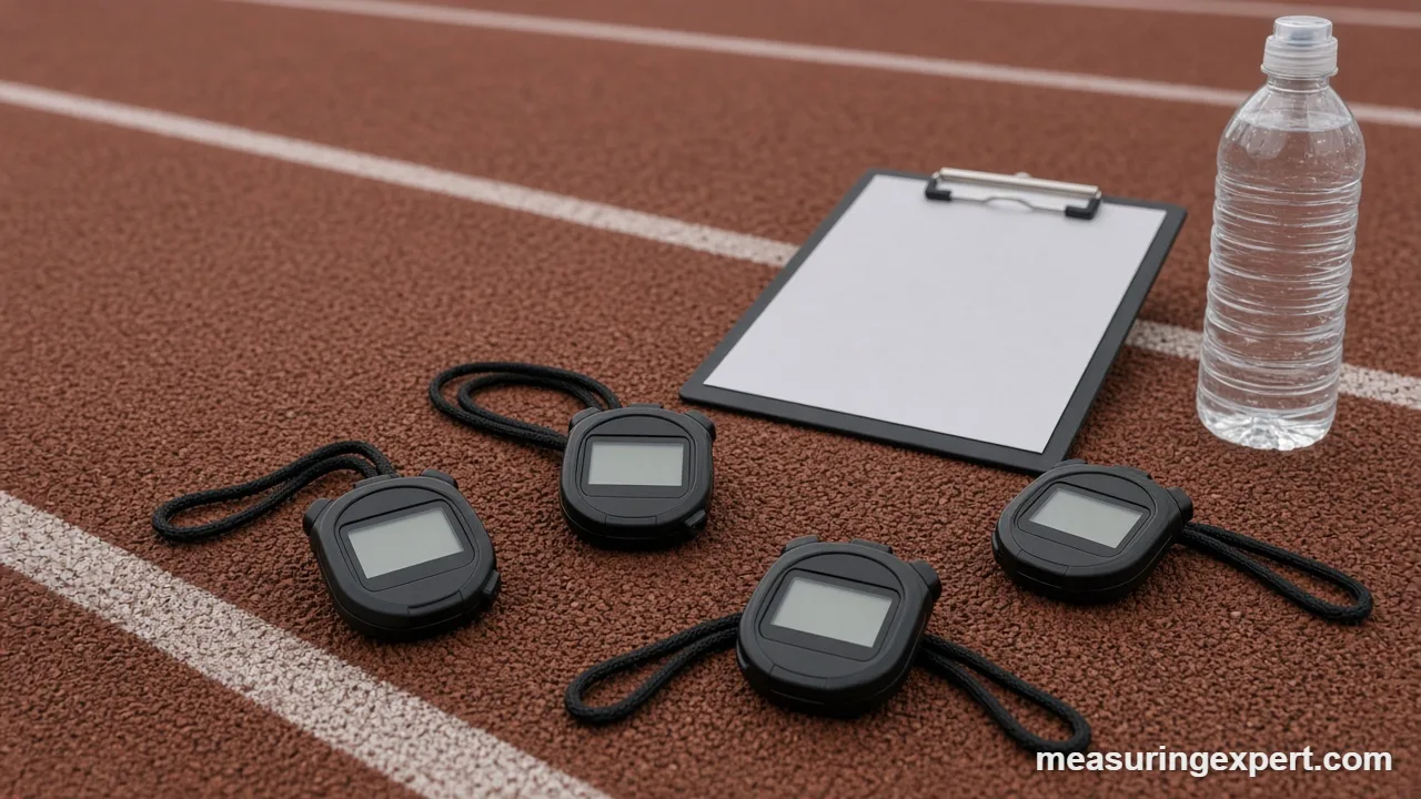 Best stopwatch options for coaches lying on a running track