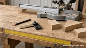 Best tape ruler strips mounted on a woodworking bench