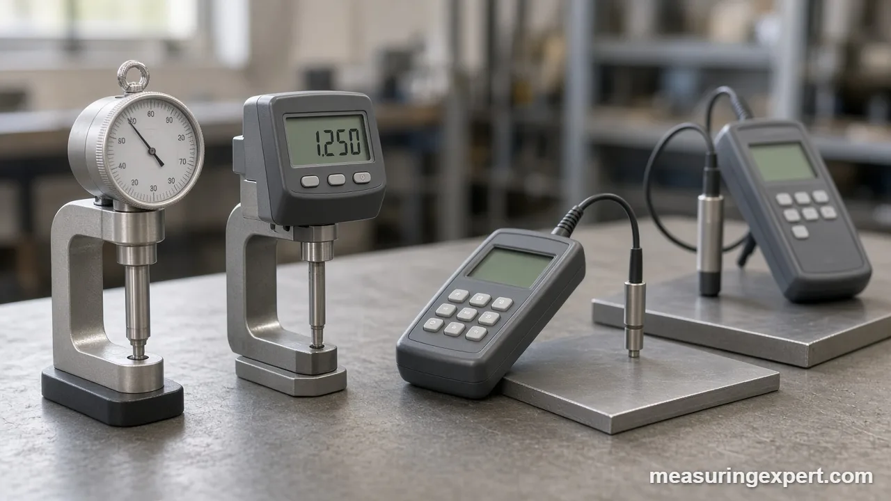Choosing the best thickness gauge type for paint, sheet metal and plastic