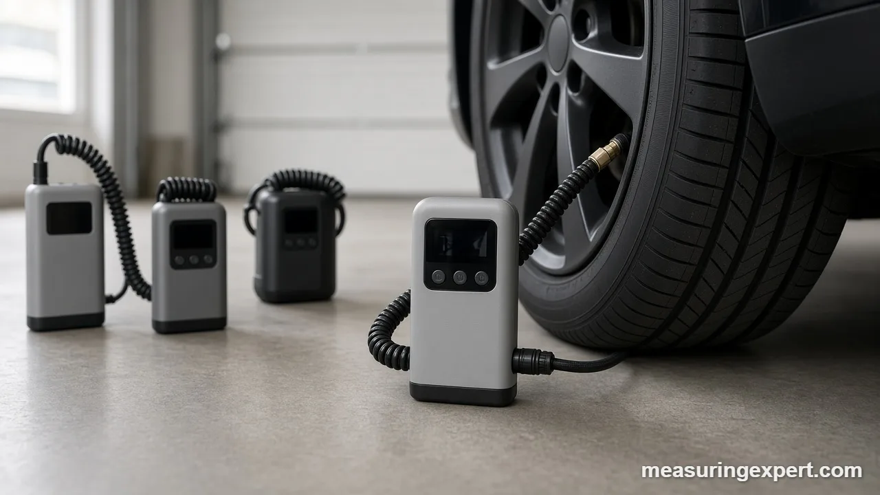 Best tire inflator with a digital pressure display and air hose