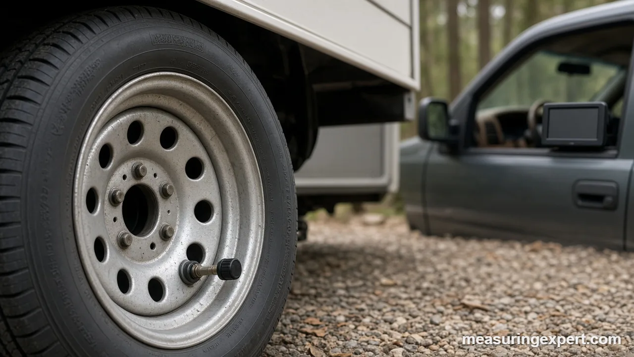 Best tire pressure monitor display and trailer tires at a campsite