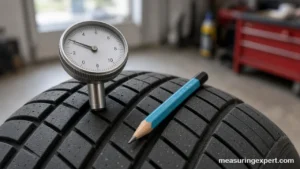 Best tread depth gauge options on a car tire tread