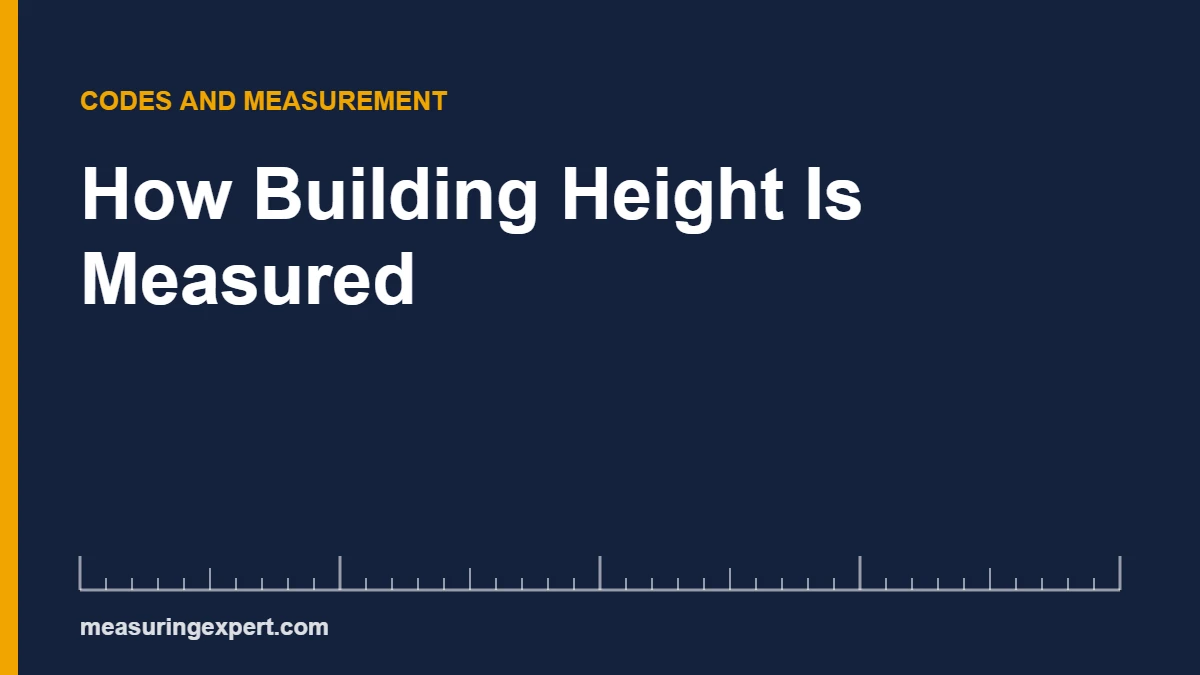 Building height measured from grade to the roof ridge with a clinometer