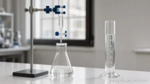 Buret vs graduated cylinder side by side
