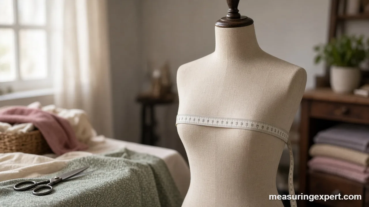 Taking a bust measurement step by step
