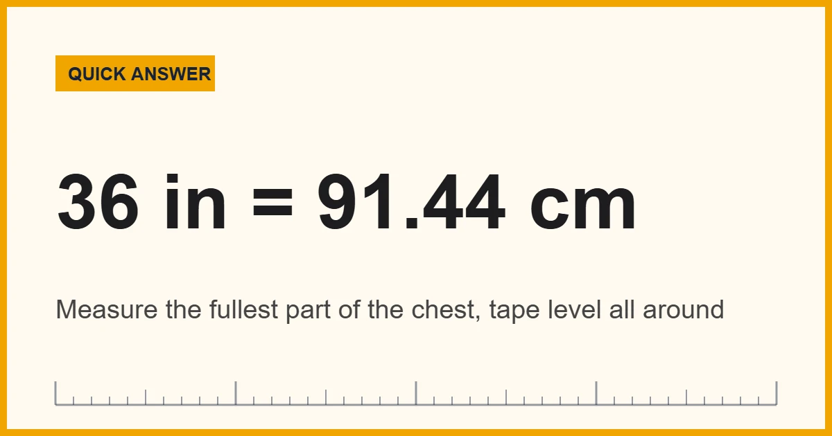 Bust measurement taken with a soft tape around the fullest part of the chest