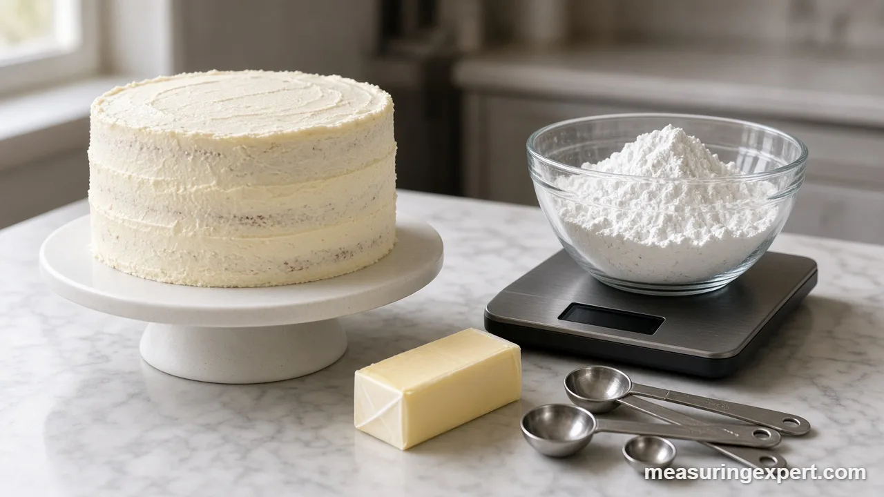 Measuring small amounts with spoons for cake decorating measurements