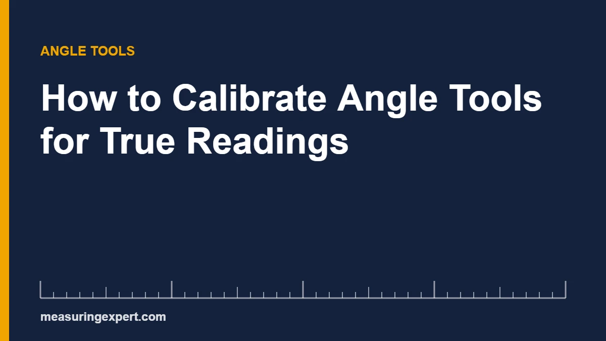 How to calibrate angle tools with the reversal test on a flat surface