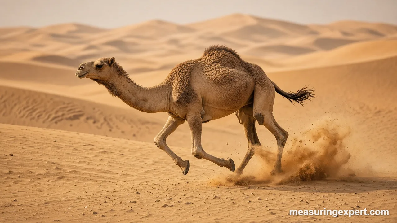 How fast can a camel run across the desert